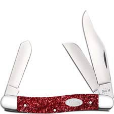 Case Stockman Knife 67001 - Ruby Stardust Kirinite - 10347SS