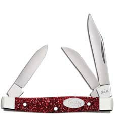 Case Small Stockman Knife 67004 - Ruby Stardust Kirinite - 10333SS