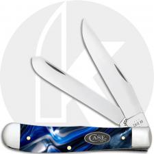 Case Trapper Knife 70560 - Smooth Ocean Blue Kirinite - 10254SS