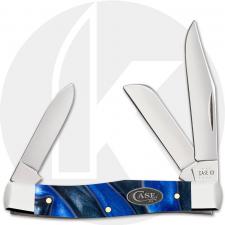Case Medium Stockman 70561 Knife - Smooth Ocean Blue Kirinite - 103032SS