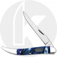 Case Medium Texas Toothpick 70562 Knife - Smooth Ocean Blue Kirinite - 1010094SS