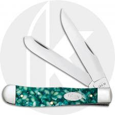 Case XX Trapper 71380 Knife - Smooth Green Kirinite - 10254SS