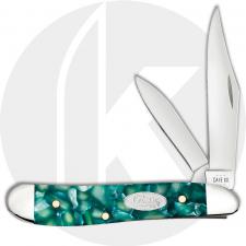 Case XX Peanut 71384 Knife - Smooth Green Kirinite - 10220SS