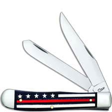 Case Trapper Knife 07310 Red Line Stripes of Service 6254SS