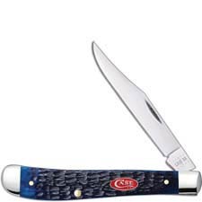 Case Slimline Trapper Knife 07323 Navy Blue Bone 61048SS