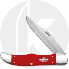 Case XX Folding Hunter 73928 Knife - Smooth Red Synthetic - 4165CS