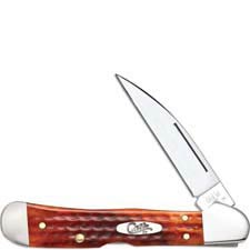 Case CopperLock Knife 07397 Pocket Worn Harvest Orange Bone 61549WLSS