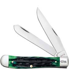 Case Trapper Knife 75830 - Hunter Green Bone - 6254SS