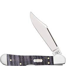 Case Mini CopperLock Knife 80545 - Purple Curly Maple Wood - 71749LSS