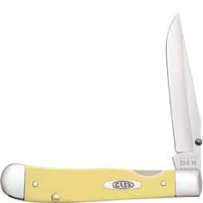 Case Kickstart TrapperLock Knife 81094 Smooth Yellow SS 3154ACSS
