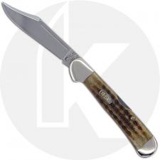 Case Mini CopperLock Knife 00818 - Pocket Worn Green Bone - 61749LSS - Discontinued - BNIB