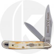 Case Peanut Knife 08970 - Limited Edition VIII - Jigged Burnt White Bone - 6220SS - Discontinued - BNIB