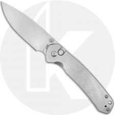 CJRB Pyrite J1925-ST Knife - Stonewash AR-RPM9 Drop Point - Stainless Steel