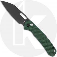 CJRB Pyrite J1925A-BMGN Knife - PVD AR-RPM9 Wharncliffe - Green Micarta