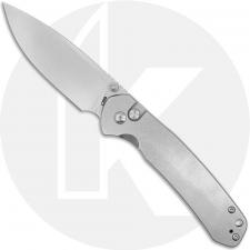 CJRB Large Pyrite J1925L-ST Knife - Stonewash AR-RPM9 Drop Point - Stainless Steel