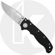 Demko AD20.5 Knife - S35VN Clip Point - Textured Black G10 - Shark-Lock