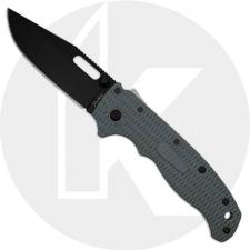 Demko AD20.5 Knife - D2 DLC Clip Point - Textured Gray Grivory - Shark-Lock