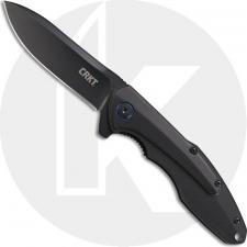 CRKT Caligo 6215 Knife TJ Schwarz EDC Black Spear Point Flipper Folder Aluminum IKBS Liner Lock