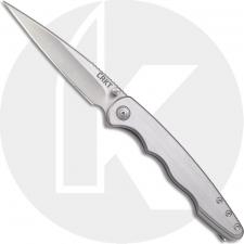 CRKT Flat Out 7016 Knife Matt Lerch EDC Wharncliffe Stainless Steel Frame Lock with Assist