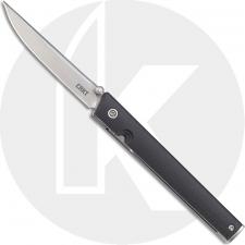 CRKT CEO 7096 Knife Richard Rogers EDC Gent Satin Drop Point Folder Black GRN with IKBS Pivot