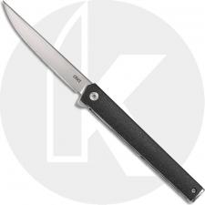 CRKT CEO Flipper 7097 - Richard Rogers Gents EDC - Satin Blade - Black GRN - Liner Lock Flipper Folder