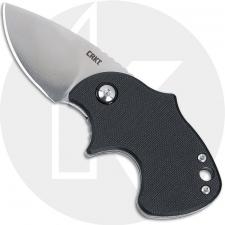 CRKT Orca 7930 Knife - Assisted - Satin D2 Drop Point - Black GRN - Flipper Folder