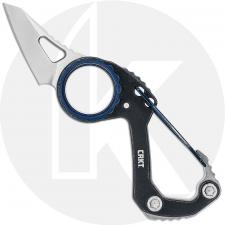 CRKT Compano 9083 - Mike Bond Slip Joint - Satin Sheepsfoot - SS Finger Hole Handle - Bottle Opener and Carabiner Gate