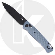 CRKT Counterpart K430GKP Knife - Black Oxide 12C27 Drop Point - Gray GRN