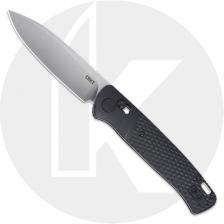 CRKT Counterpart K430KXP Knife - Satin 12C27 Drop Point - Black GRN