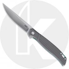 CRKT Scar K440XXP Knife - Satin D2 Standard Blade - Gray Aluminum - Flipper Folder