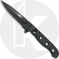 CRKT M16-03KS Knife Kit Carson Black Spear Point Flipper Folder Stainless Steel Frame Lock