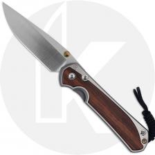 Chris Reeve Large Sebenza 31 Knife - L31-1636 - Polished CPM MagnaCut Drop Point - Macassar Ebony / Polished Titanium