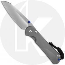 Chris Reeve Large Sebenza 31 Knife - L31-1685 - Stonewash CPM MagnaCut Insingo - Glass Blasted Titanium