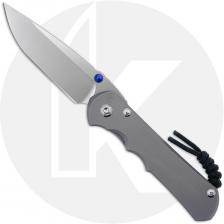 Chris Reeve Large Inkosi - LIN-1108 - Stonewash MagnaCut Drop Point - Glass Blasted Titanium - USA Made