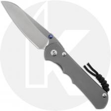 Chris Reeve Large Inkosi Knife - LIN-1122 - Stonewash MagnaCut Insingo - Glass Blasted Titanium