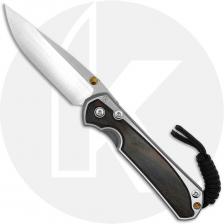 Chris Reeve Small Sebenza 31 Knife - S31-1636 - Polished CPM MagnaCut Drop Point - Macassar Ebony / Polished Titanium