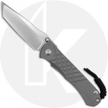 Chris Reeve Umnumzaan Knife - UMN-1014 - CPM MagnaCut Tanto - Glass Blasted Titanium - USA Made
