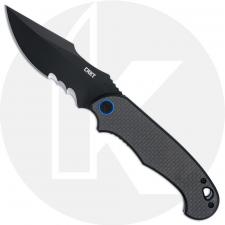 CRKT P.S.D. Particle. Separation. Device. Knife - Veff Serrations - Assisted - Black