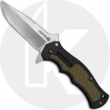 Cold Steel Crawford Model 1 20MWC Knife Wes Crawford Clip Point Black Zy-Ex with OD Rubber Flipper Folder