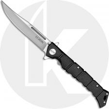 Cold Steel 20NQL Luzon Mike Wallace Balisong Inspired Clip Point Flipper Knife Black GFN Handle