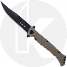 Cold Steel Medium Luzon - Black Clip Point - Dark Earth GFN - 20NQL-DEBK