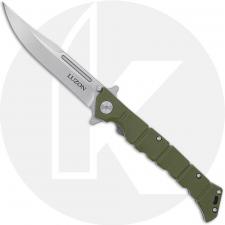 Cold Steel Medium Luzon - Stonewash Clip Point - Olive Drab GFN - 20NQL-ODSW