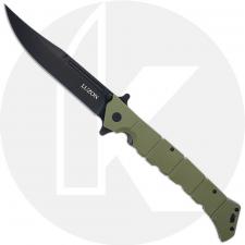 Cold Steel Large Luzon - Black Clip Point - Olive Drab GFN - 20NQX-ODBK