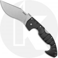 Cold Steel 21ST Spartan Knife AUS 10A Open on Withdrawal Black Griv-Ex Tri-Ad Lock Folder