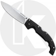 Cold Steel Extra Large Voyager Drop Point 29AXB - 5.5 Inch Stonewash AUS 10A - Black Griv-Ex - Folding Knife