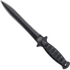 Cold Steel Drop Forged Wasp 36MCD - Black Double Edge Spear Point - Full Tang - Black Synthetic Scales