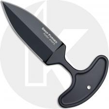 Cold Steel 36MJ Drop Forged Push Knife Single Piece Carbon Steel Double Edge Fixed Blade with T Handle