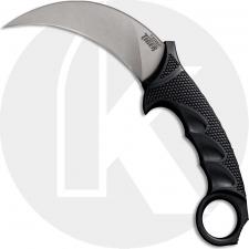 Cold Steel Steel Tiger 49KST Karambit Knife Stonewash Hawkbill Black Kray-Ex with Ring Pommel