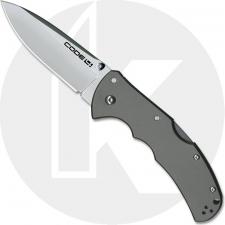 Cold Steel 58PS Code 4 Knife S35VN Spear Point Gray Aluminum Tri-Ad Lock Folder