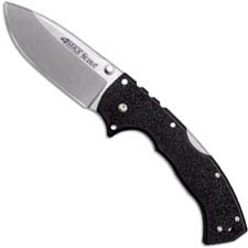 Cold Steel 4 Max Scout 62RQ - AUS10A Drop Point Blade - Black Griv Ex - Tri Ad Lock - Folding Knife